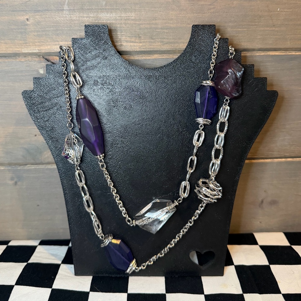 Chico’s Purple Chunky Necklace